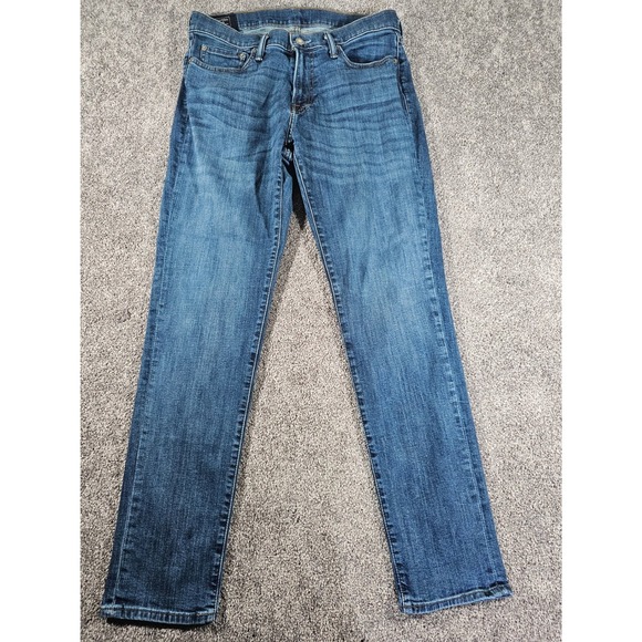 Abercrombie Fitch Rustin Athletic Skinny Jeans Mens 32x32 Stretch Blue Denim - Picture 4 of 8